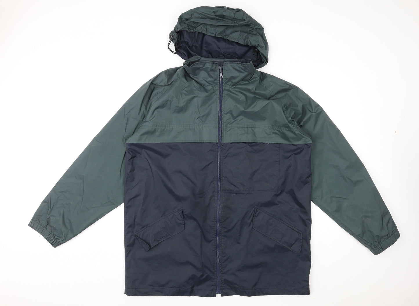 Hawkshead Mens Blue Rain Coat Jacket Size L Zip