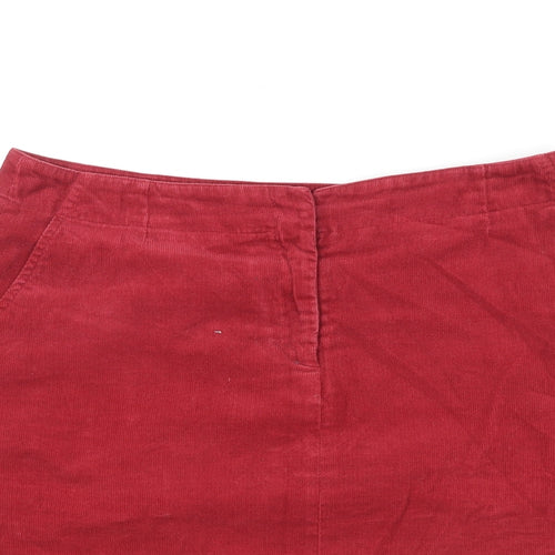 Jigsaw Womens Red Polyester A-Line Skirt Size 12 Zip