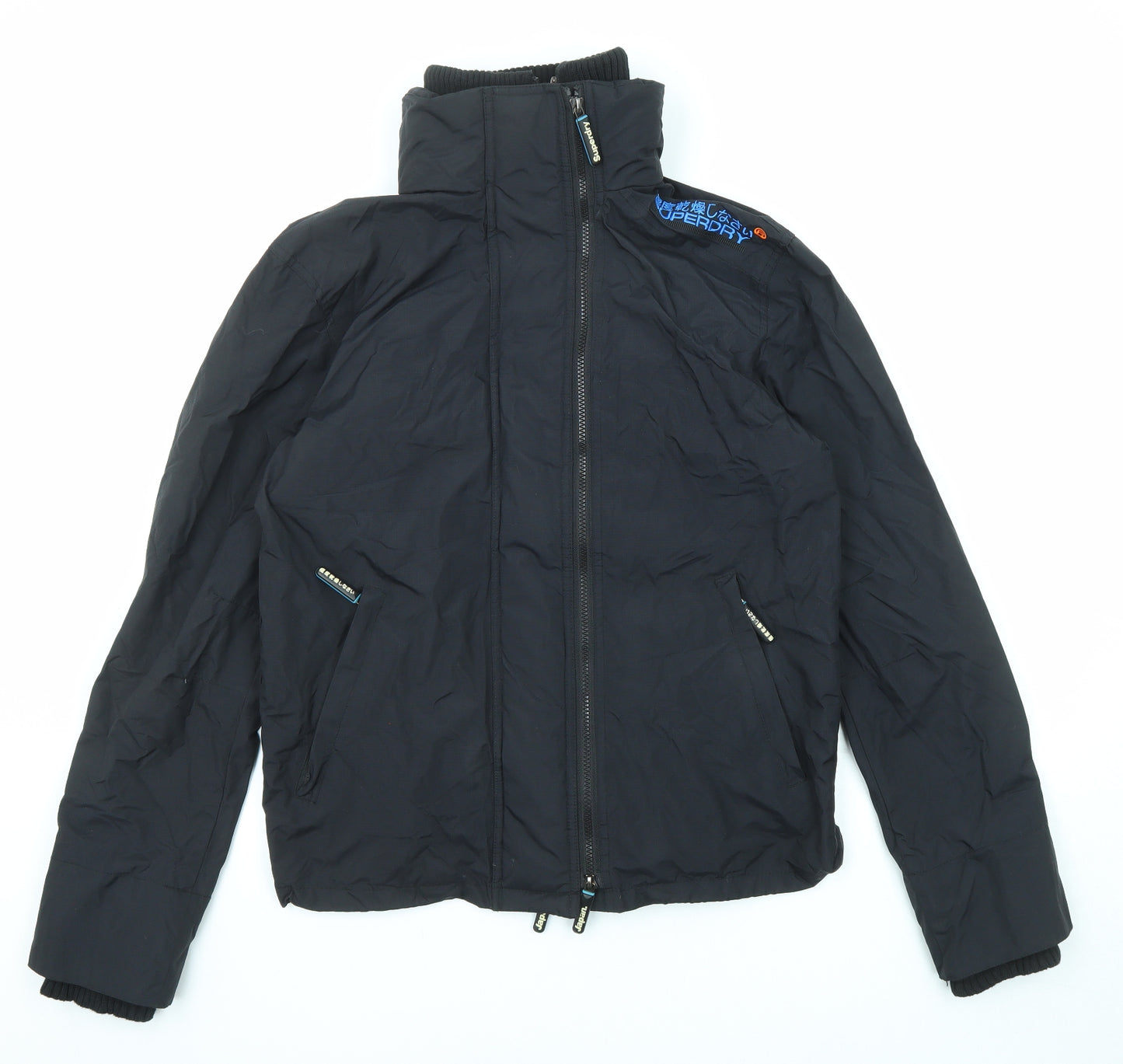 Superdry Mens Black Jacket Size M Zip