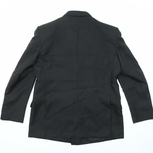 Classic Mens Black Nylon Jacket Blazer Size 42 Regular