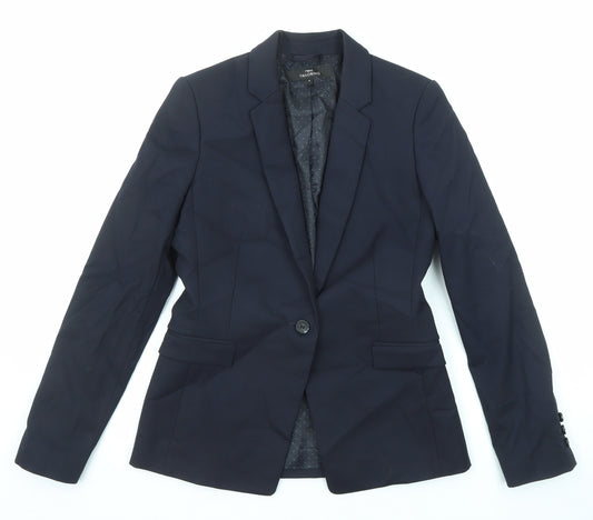 NEXT Womens Blue Polyester Jacket Blazer Size 8