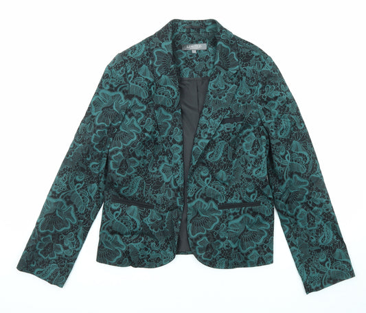 Limited Collection Womens Green Paisley Jacket Blazer Size 12