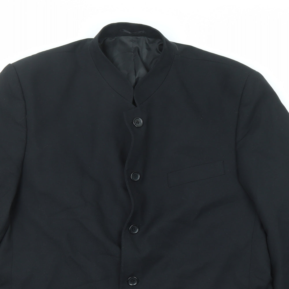 Classics Mens Black Polyester Jacket Blazer Size 42 Regular