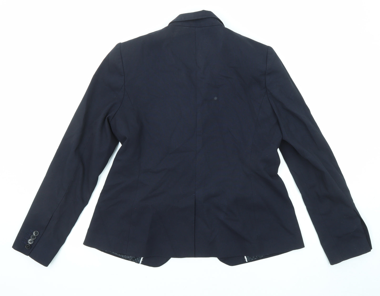 NEXT Womens Blue Polyester Jacket Blazer Size 14