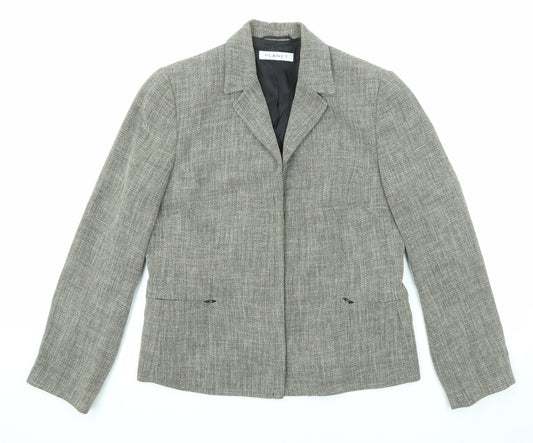 Planet Womens Grey Jacket Blazer Size 14 Zip