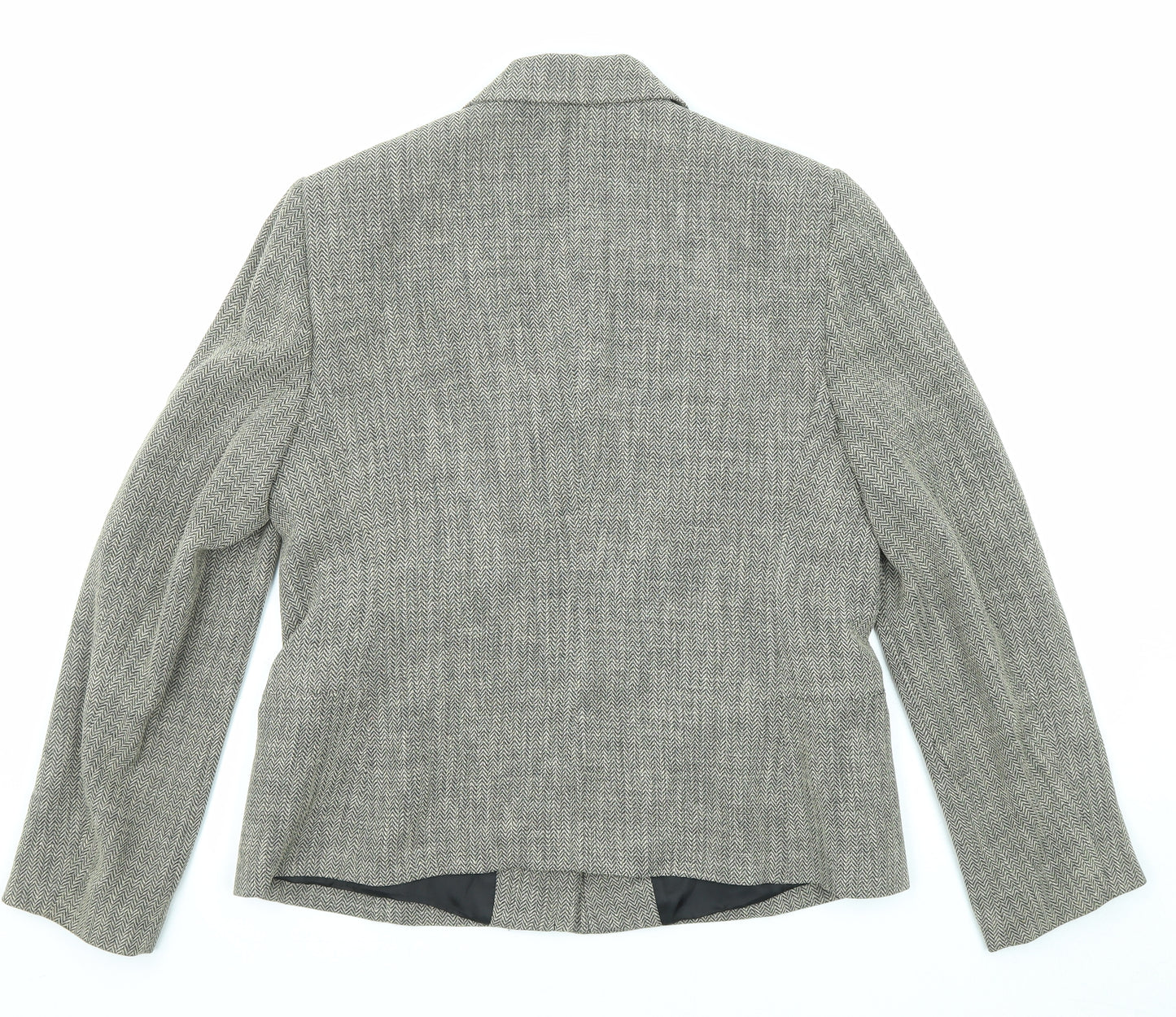 Planet Womens Grey Jacket Blazer Size 14 Zip