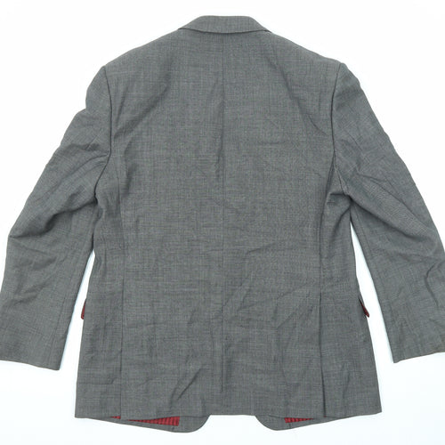 Marks and Spencer Mens Grey Wool Jacket Suit Jacket Size 42 Regular
