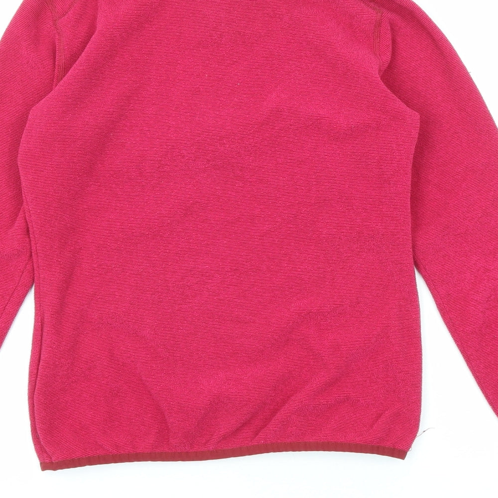The North Face Womens Pink Polyester Pullover Sweatshirt Size XS Zip