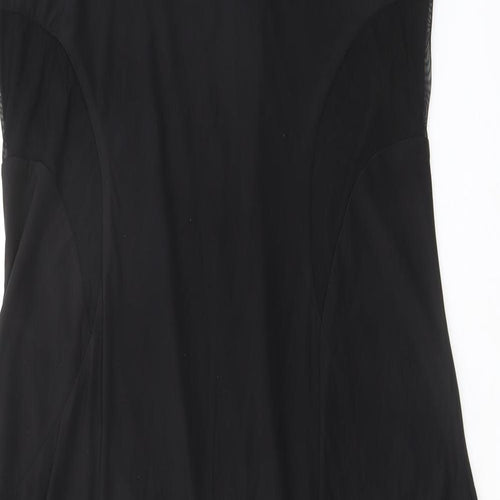 South Womens Black Polyester Maxi Size 18 Round Neck Pullover
