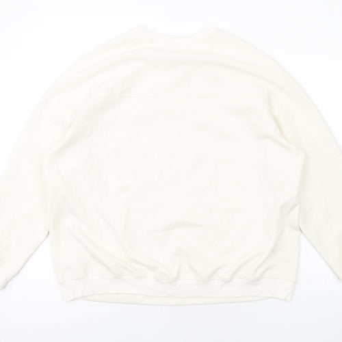 Autograph Womens Ivory Polyester Pullover Sweatshirt Size 16 Pullover