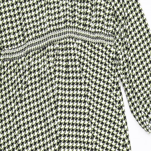Marks and Spencer Womens Multicoloured Houndstooth Polyester Trapeze & Swing Size 22 Round Neck Pullover