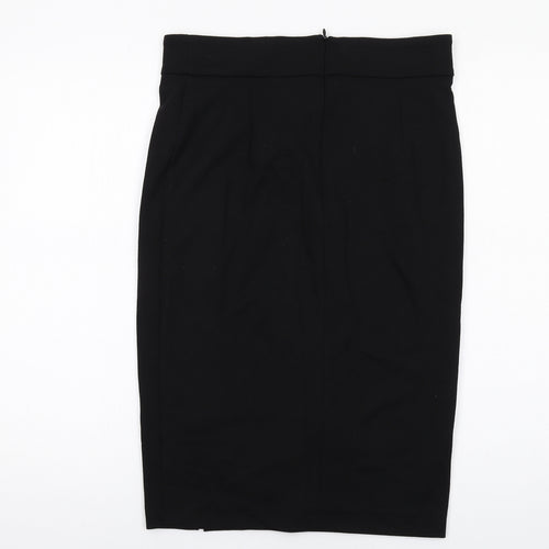 Joe Browns Womens Black Polyester Straight & Pencil Skirt Size 10 Zip