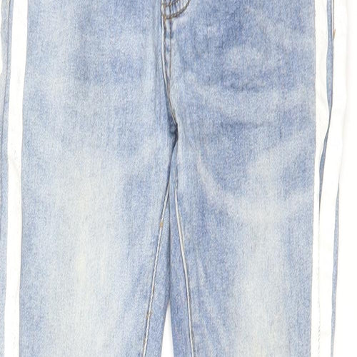 Boohoo Mens Blue Cotton Skinny Jeans Size 28 in L29 in Regular Zip
