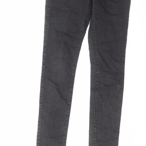 AllSaints Mens Black Cotton Skinny Jeans Size 28 in L31 in Regular Zip