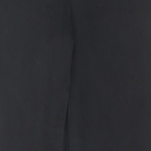 Marks and Spencer Womens Black Cotton Straight Jeans Size 30 in L28 in Regular Zip