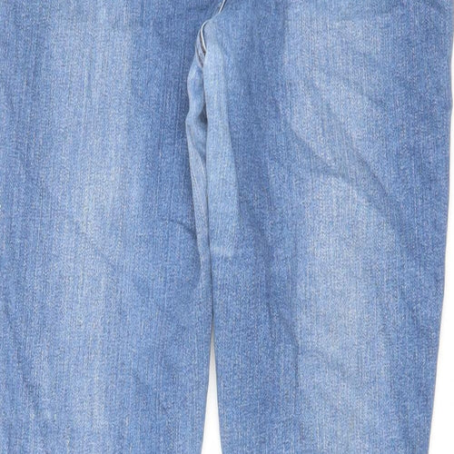 Indigo Womens Blue Cotton Skinny Jeans Size 14 L28 in Regular Zip