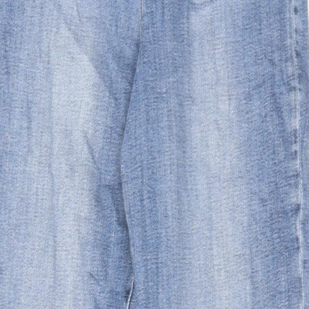 Liverpool Los Angeles Womens Blue Cotton Straight Jeans Size 14 L28 in Regular Zip