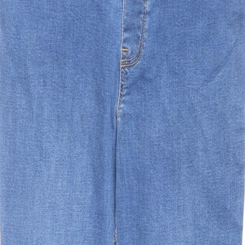 New Look Womens Blue Cotton Skinny Jeans Size 10 L28 in Regular