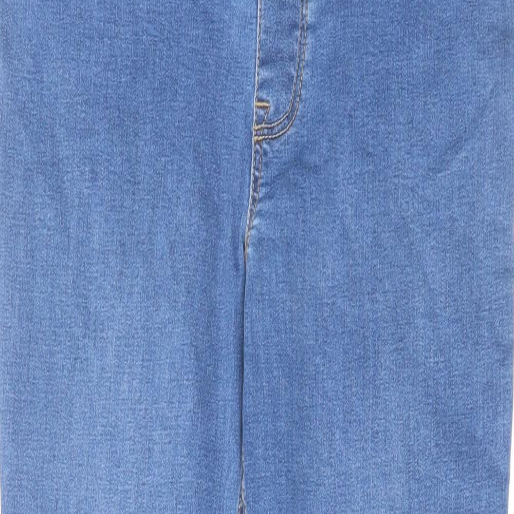 New Look Womens Blue Cotton Skinny Jeans Size 10 L28 in Regular