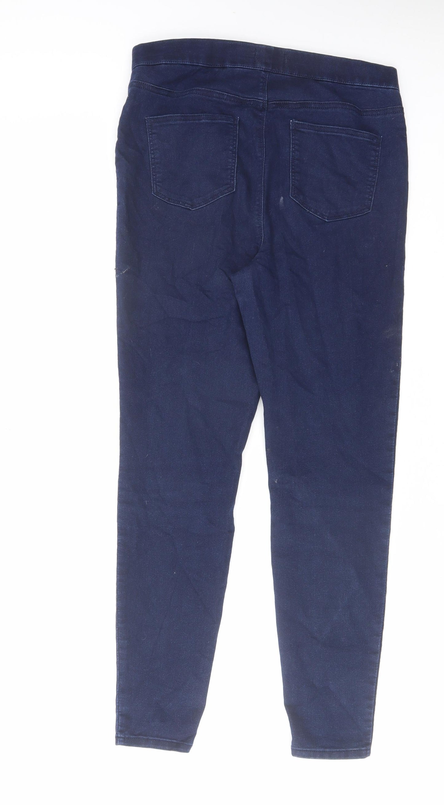 Papaya Womens Blue Cotton Jegging Jeans Size 12 L27 in Regular