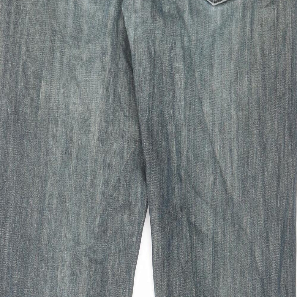 Levi's Mens Blue Cotton Bootcut Jeans Size 30 in L30 in Regular Zip