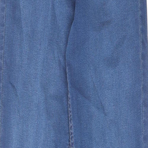 Marks and Spencer Womens Blue Cotton Jegging Jeans Size 6 L32 in Regular Zip