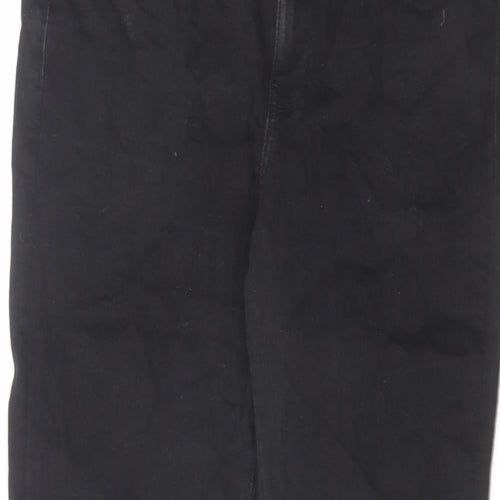 American Eagle Outfitters Womens Black Cotton Skinny Jeans Size 14 L29 in Regular Zip
