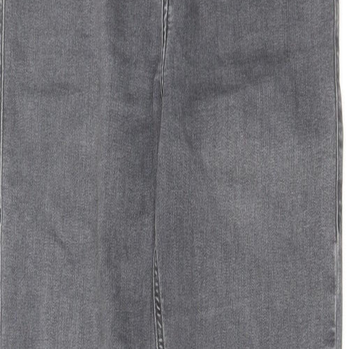 Topshop Womens Grey Cotton Skinny Jeans Size 30 in L32 in Regular Zip