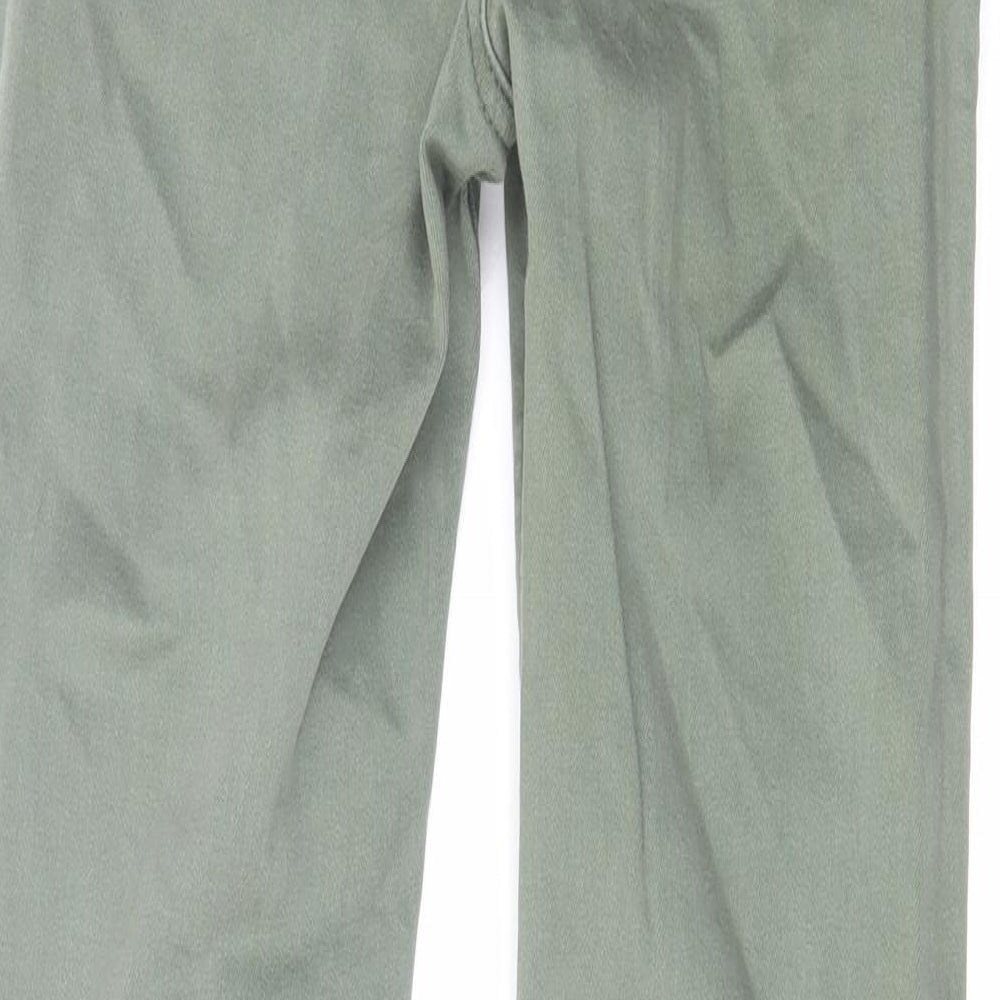 Denim & Co. Womens Green Cotton Skinny Jeans Size 6 L29 in Regular Zip