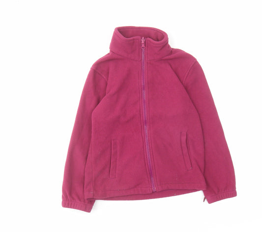 Mountain Warehouse Girls Pink Jacket Size 5-6 Years Zip