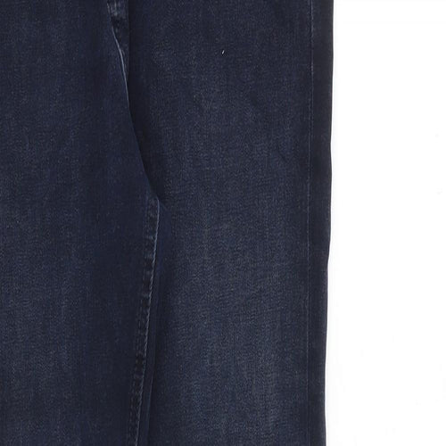 Marks and Spencer Womens Blue Cotton Skinny Jeans Size 8 L31 in Slim Zip