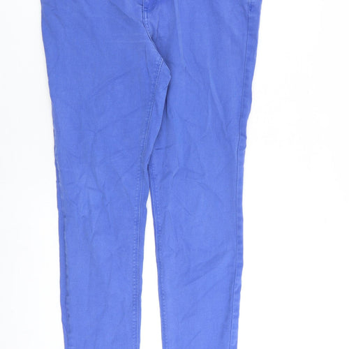 River Island Womens Blue Cotton Skinny Jeans Size 34 in L30 in Slim Zip