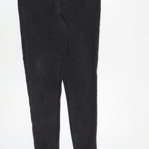 F&F Womens Black Cotton Jegging Jeans Size 10 L28 in Regular