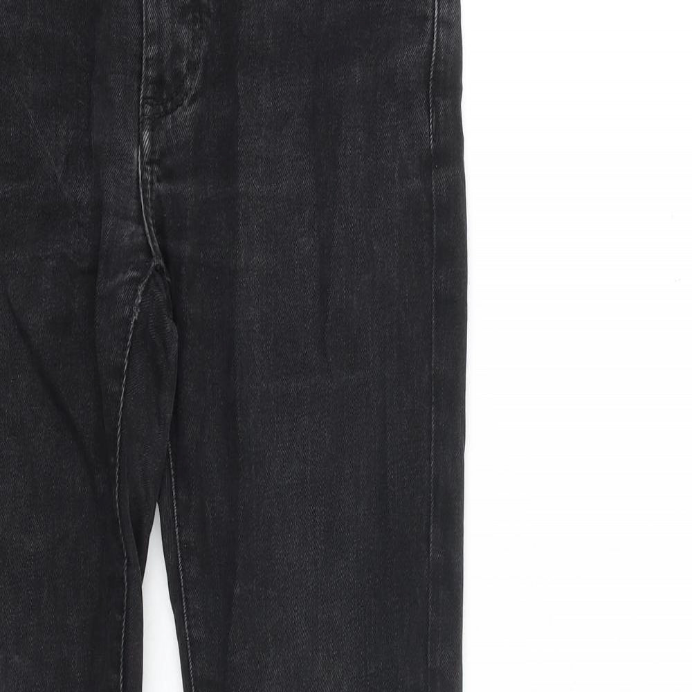 Mango Womens Black Cotton Skinny Jeans Size 10 L30 in Slim Zip