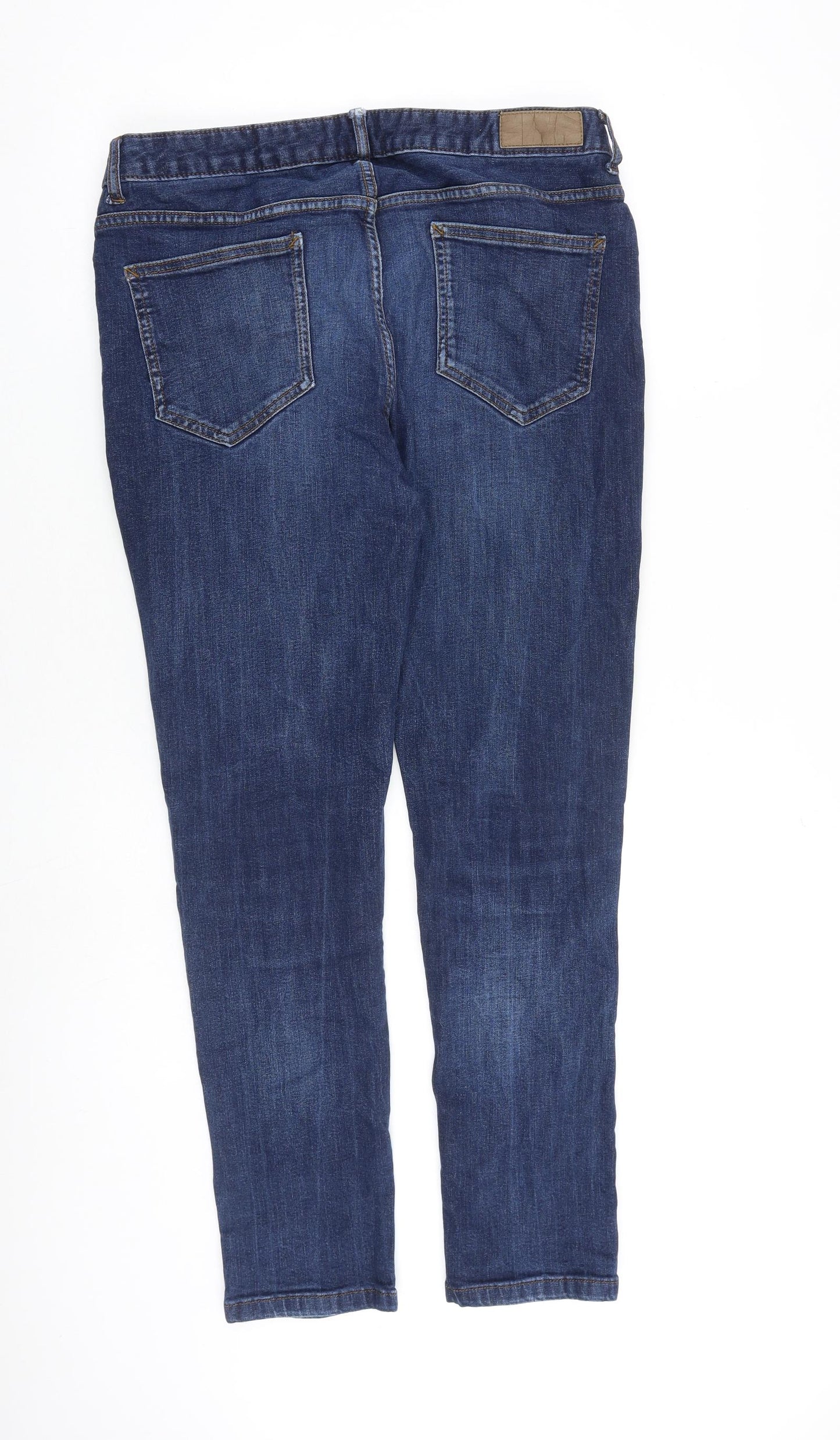 Denim & Co. Mens Blue Cotton Skinny Jeans Size 36 in L32 in Regular Button