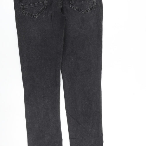 Denim & Co. Mens Grey Cotton Skinny Jeans Size 34 in L34 in Slim Button