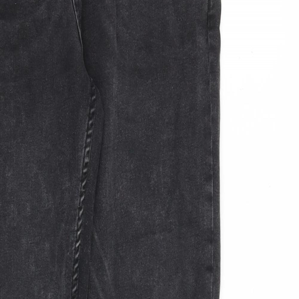 Denim & Co. Mens Grey Cotton Skinny Jeans Size 34 in L34 in Slim Button