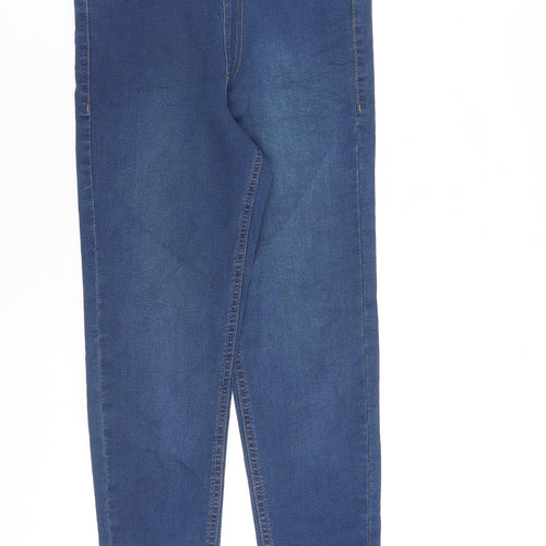 Marks and Spencer Womens Blue Cotton Jegging Jeans Size 6 L26 in Regular