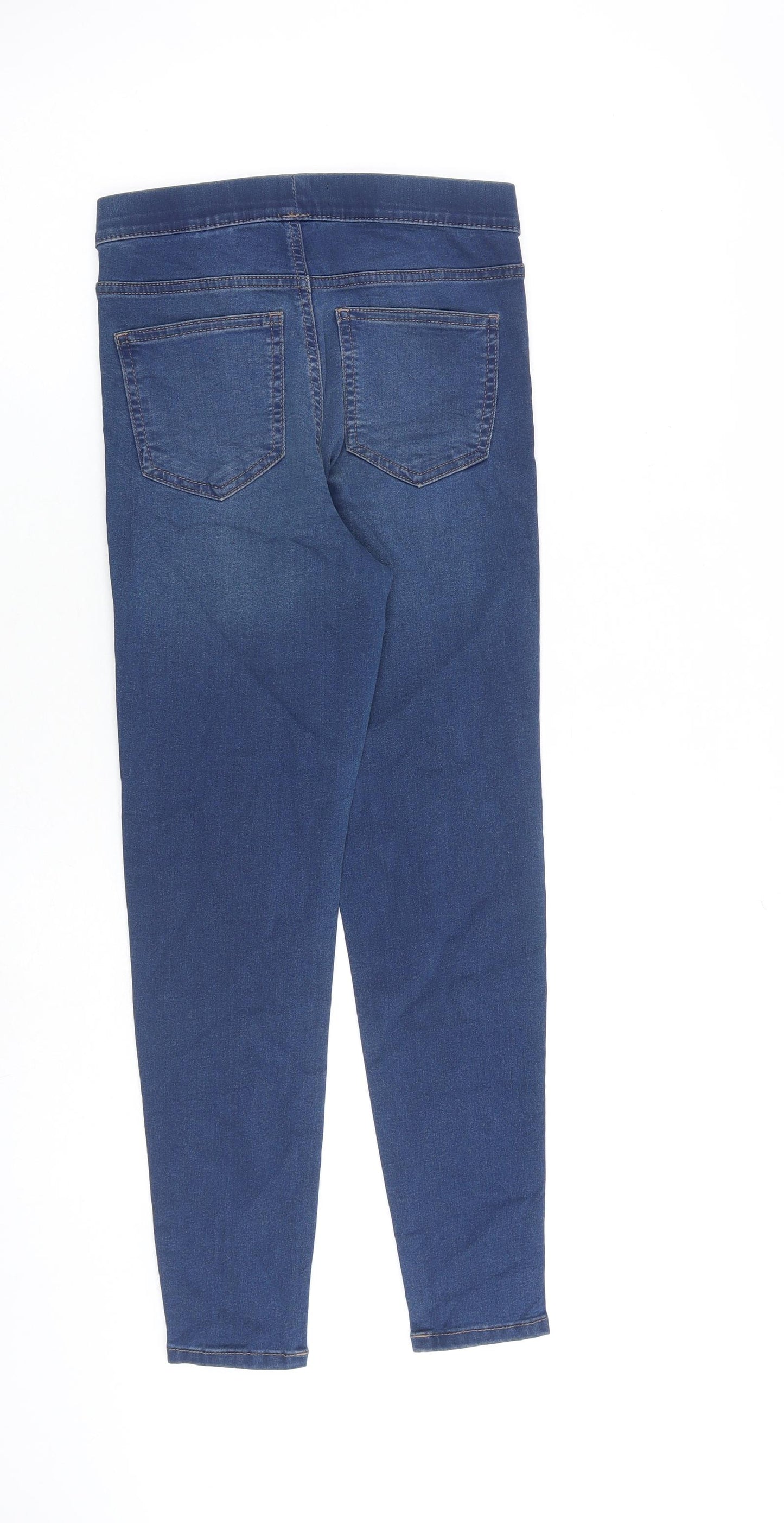 Marks and Spencer Womens Blue Cotton Jegging Jeans Size 6 L26 in Regular