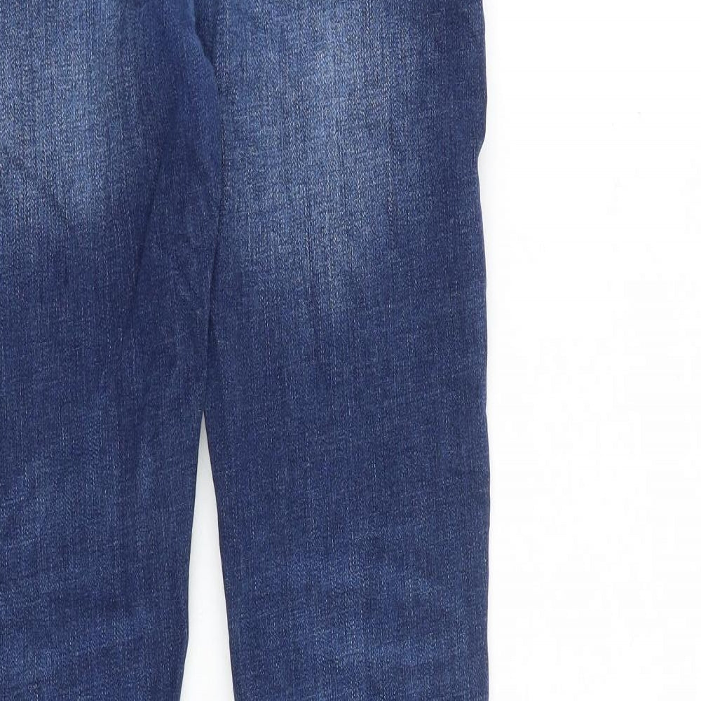 Denim & Co. Mens Blue Cotton Skinny Jeans Size 32 in L34 in Slim Button