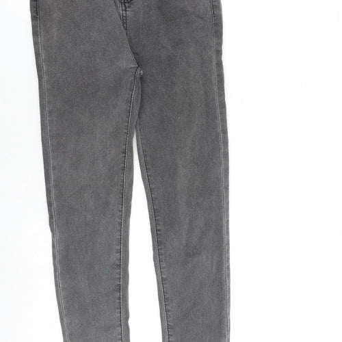 Jeans Wear Womens Grey Cotton Skinny Jeans Size 26 in L26 in Regular Zip