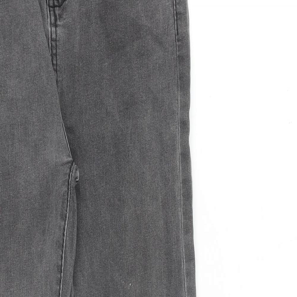 Jeans Wear Womens Grey Cotton Skinny Jeans Size 26 in L26 in Regular Zip