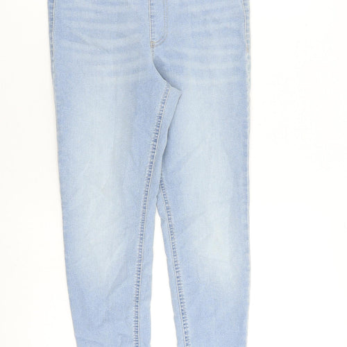 Marks and Spencer Womens Blue Cotton Jegging Jeans Size 10 L27 in Regular