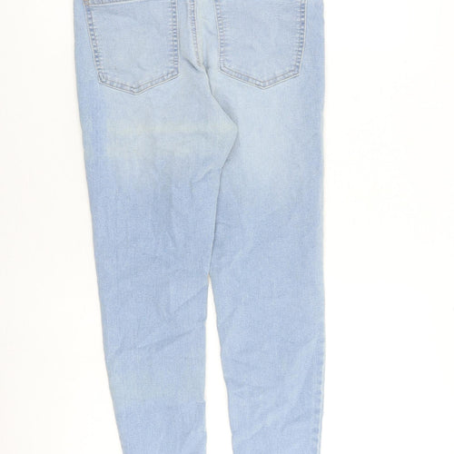 Marks and Spencer Womens Blue Cotton Jegging Jeans Size 10 L27 in Regular