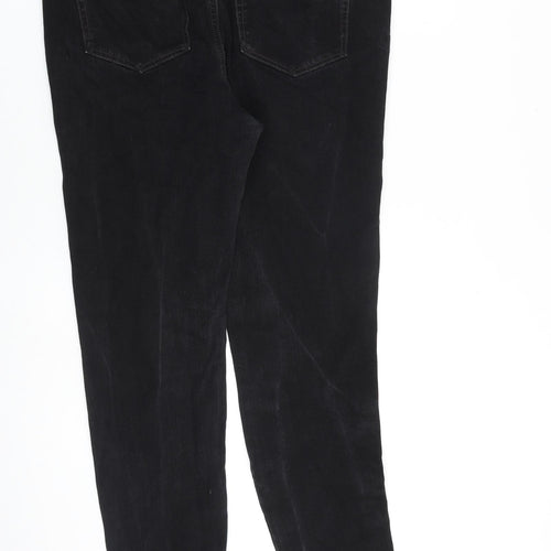 Marks and Spencer Womens Black Cotton Skinny Jeans Size 16 L30 in Slim Zip