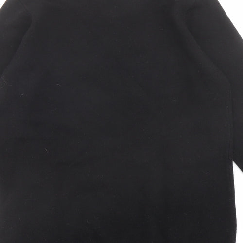 Klass Womens Black Boat Neck Acrylic Pullover Jumper Size S