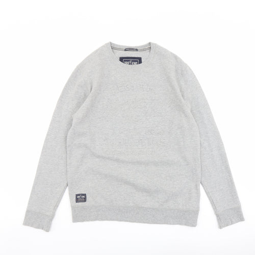 Drift King Mens Grey Cotton Pullover Sweatshirt Size M