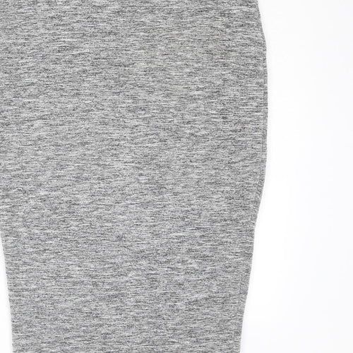 Marks and Spencer Womens Grey Viscose Bandage Skirt Size 10