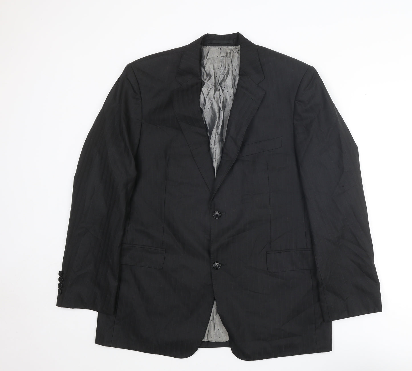Sand Mens Black Wool Jacket Suit Jacket Size 44 Regular