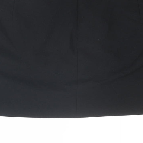 Marks and Spencer Womens Black Polyester Cargo Skirt Size 20 Zip